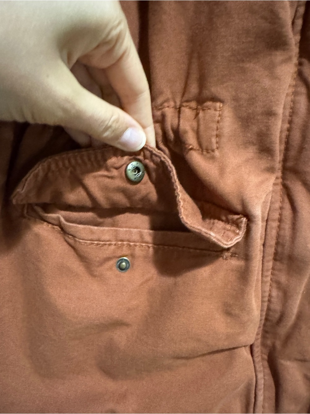 Universal Thread Rust Orange Hooded Utility Jacket - Picture 3 of 6